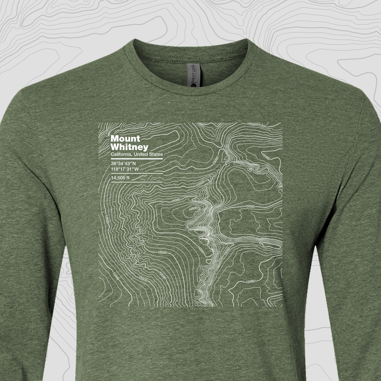 Mount Whitney, California - Unisex Long Sleeve Tee