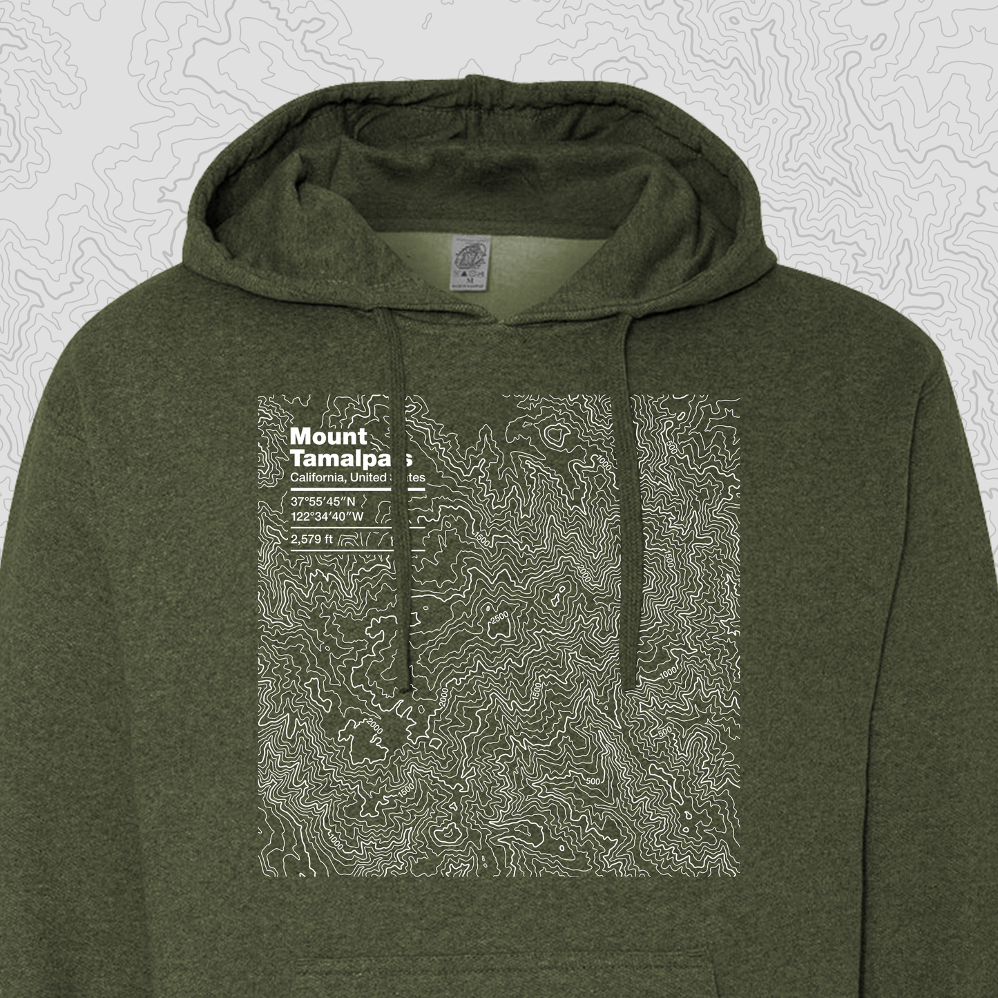 Mount Tamalpais, California - Hooded Sweatshirt
