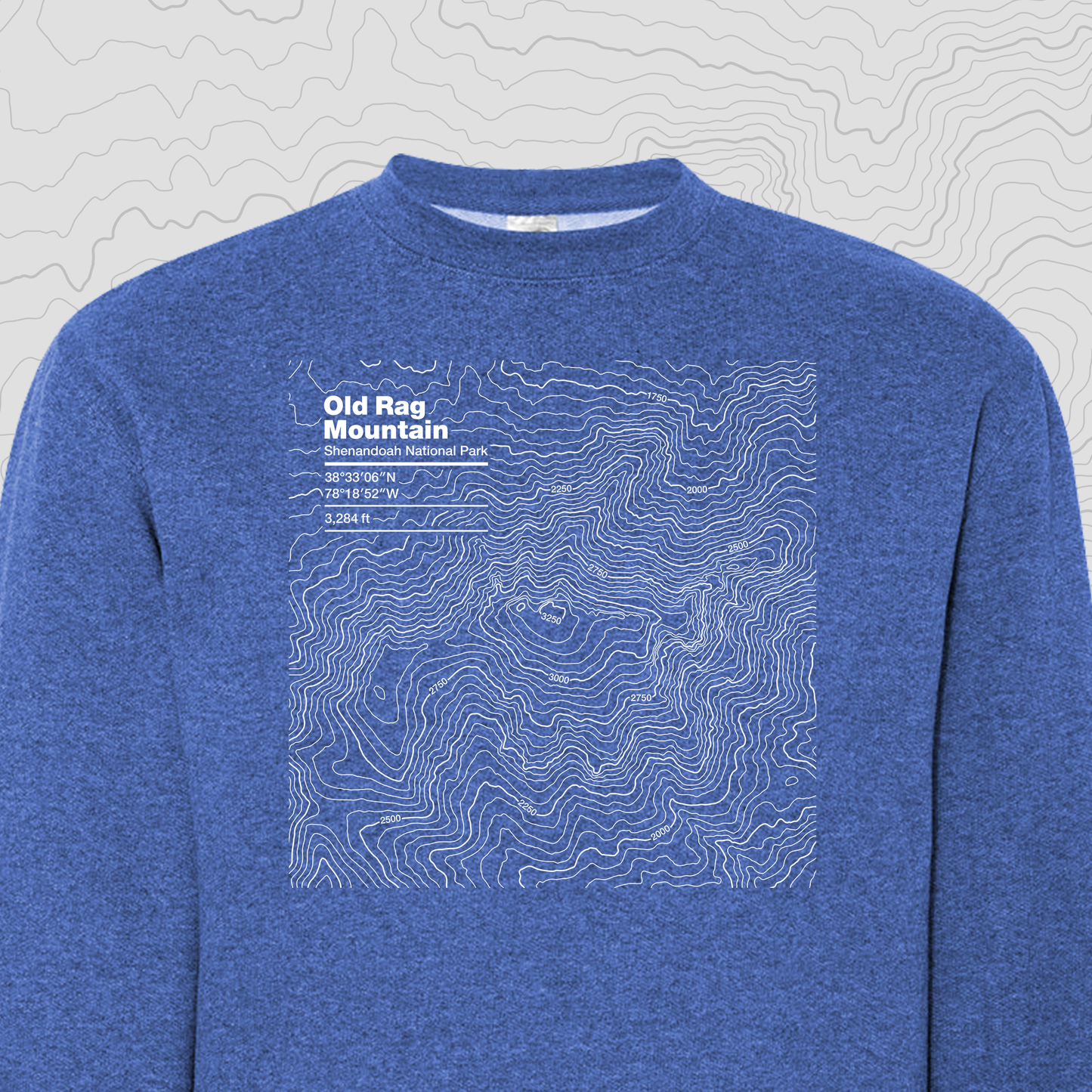 Old Rag Mountain, Shenandoah National Park - Crewneck Sweatshirt