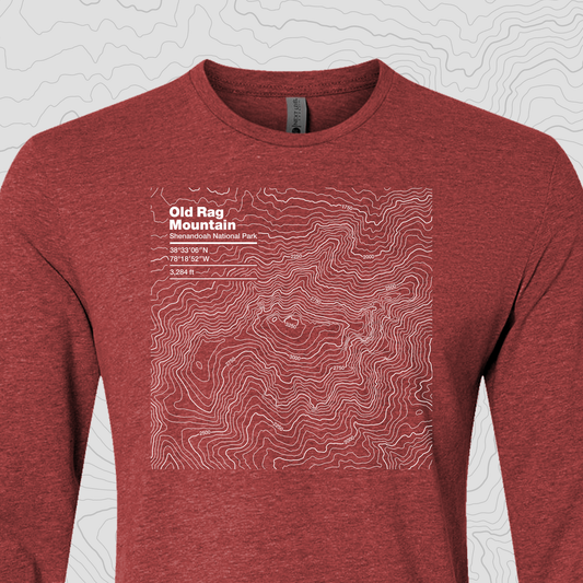 Old Rag Mountain, Shenandoah National Park - Unisex Long Sleeve Tee
